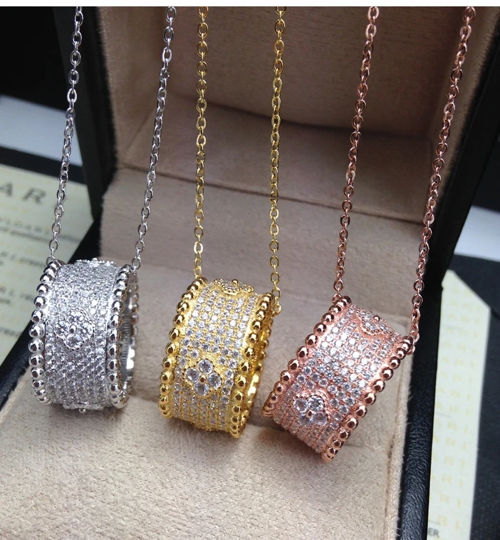 

Real 925 Sterling Silver Lotus Necklaces & Pendants For Women Elegant Flower Short Necklace Sterling Silver Jewelry Bijoux