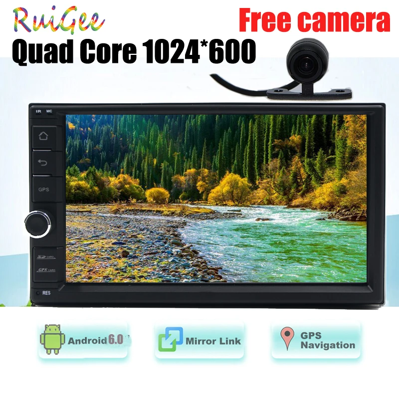 

Android 7.1 Car PC Stereo GPS Navigation two 2Din In Dash Head Unit Audio Radio Receiver Support 1080P WiFi Backup Camera