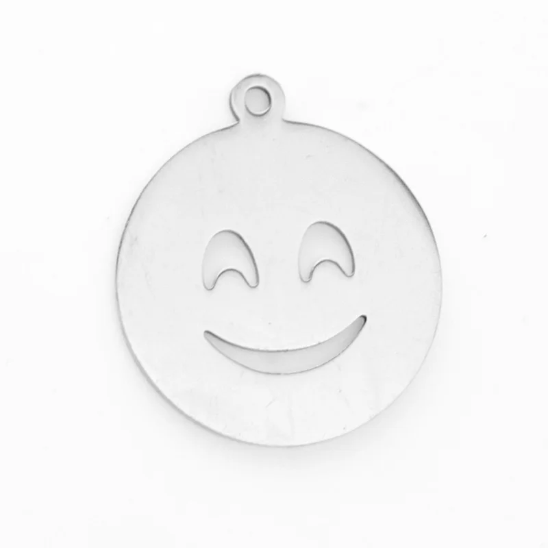 Buy 50pcs female jewelry charms simle face double