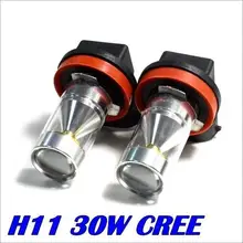 H11 светодиодный лампы 30Вт чип Мощность ультра яркие Чипы SMD светодиодный H11 светодиодный Автомобильные фары противотуманные 700LM белый Автомобильный источник света