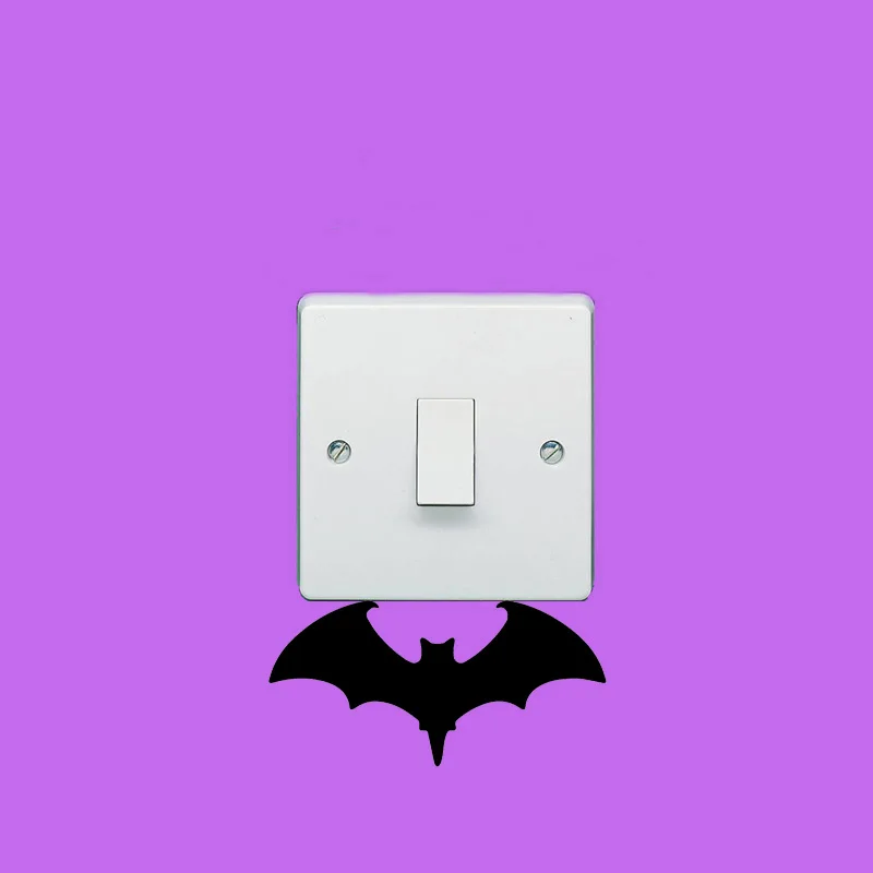 

Gothic Vampire Bat Switch Sticker Personality Vinyl Wall Stickers For Kids Rooms 2WS0257
