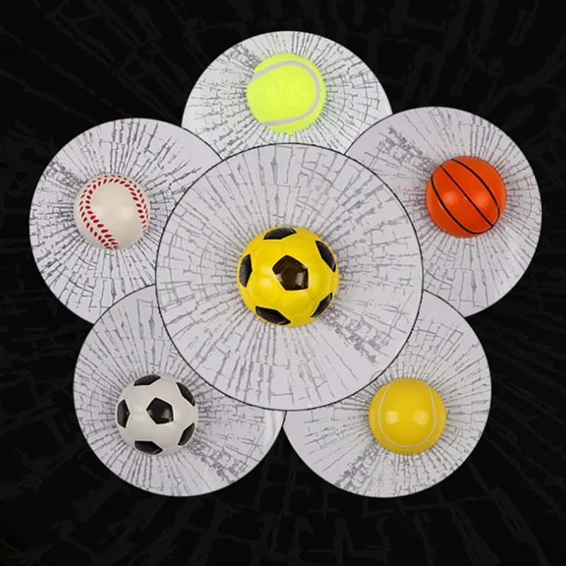 

3D Car Stickers Funny Auto Car Styling Ball Hits Car Body Window Sticker Self Adhesive Baseball Tennis Decal Accessories