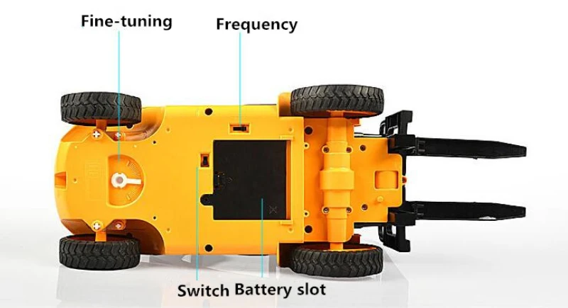 Электрический пульт дистанционного управления инженерное оборудование грузовик 571 1:8 большой RC вилочный погрузчик игрушка с имитацией звука светильник