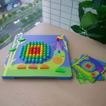 Новое поступление Mideer Детская мозаика для ногтей грибы гвозди деревянная головоломка мультяшная игрушка настольные игрушки