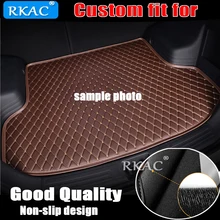 RKAC personalizado mat mala do carro para Ford fiesta foco mondeo ecosport kuga explorador mustang acessórios do carro personalizado forro de carga