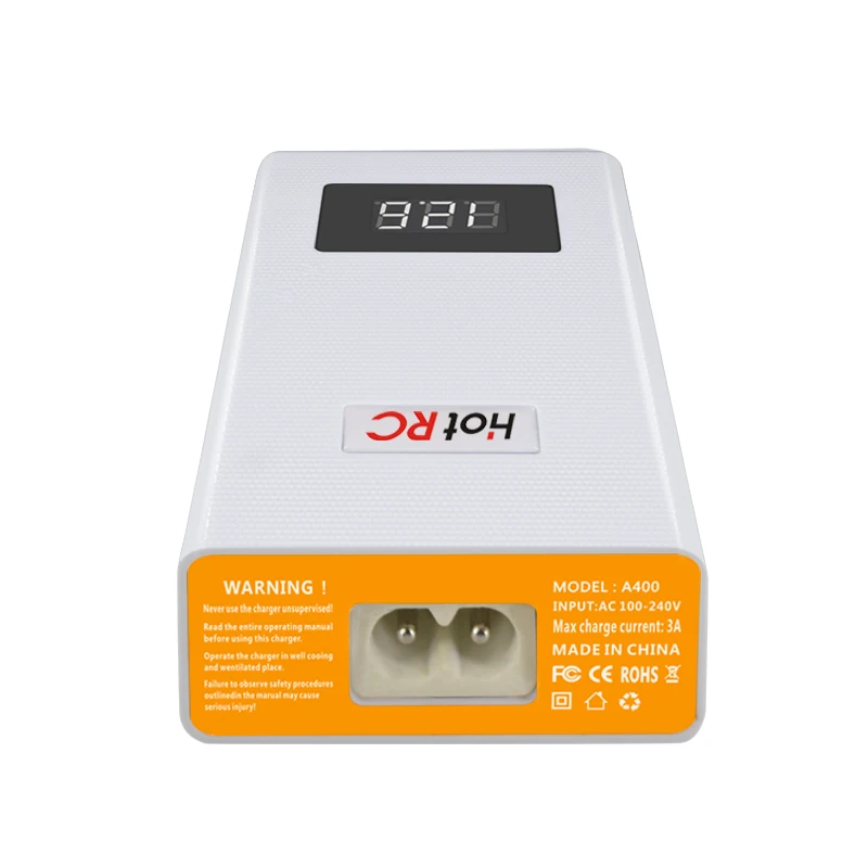 Продажа Hotrc A400 цифровой 3S 4S 3000 мАч RC Lipo батарея баланс зарядное устройство с светодиодный экран Быстрая зарядка Dis зарядное устройство для RC квадроко...