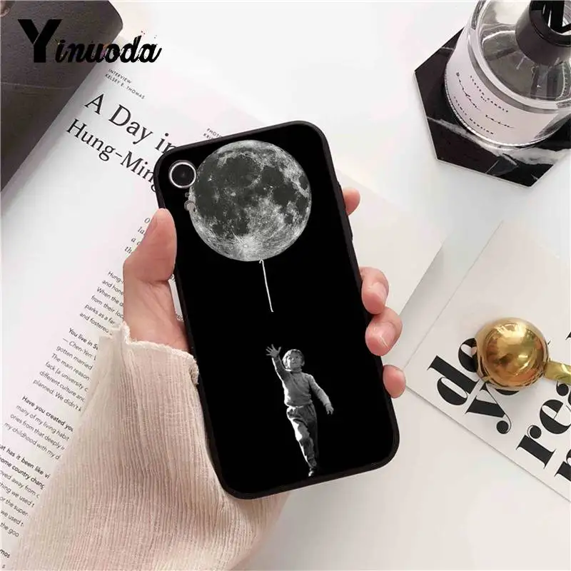 Black and white moon creative