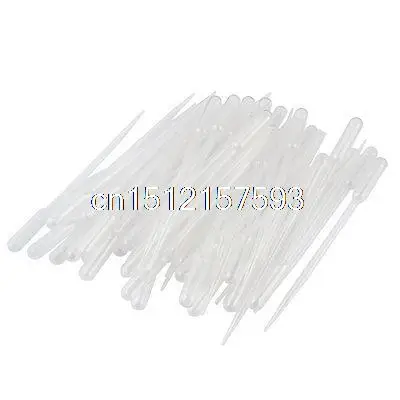 

100 Pcs Plastic Disposable Graduated Transfer Pipettes Eye Dropper 5ML
