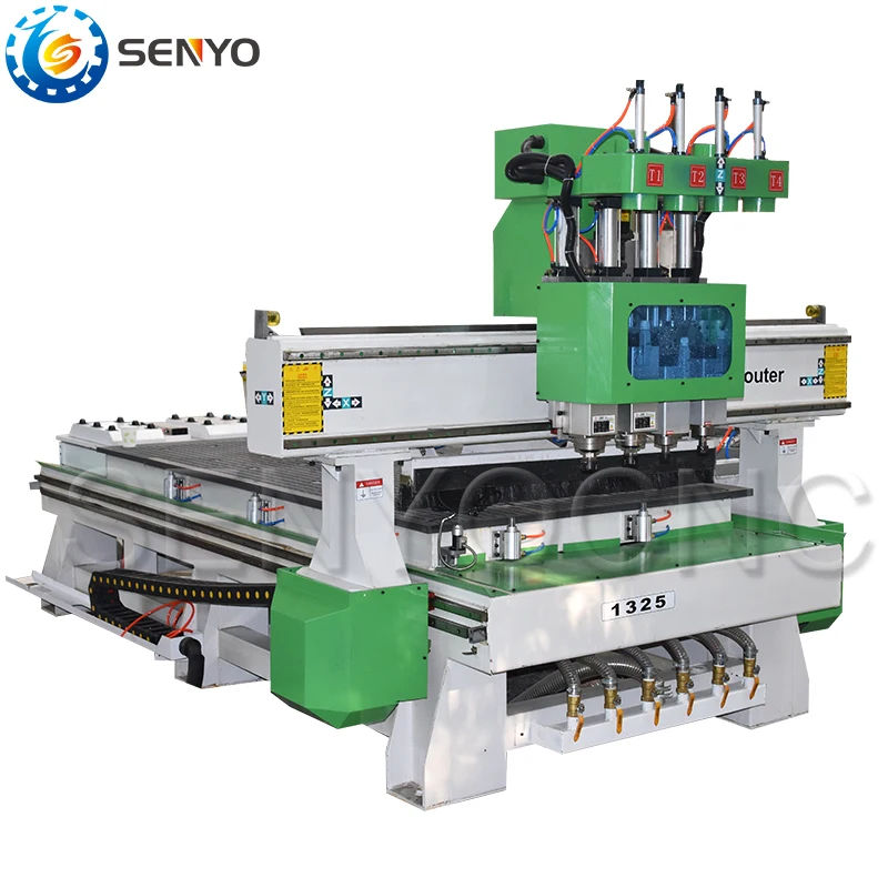 

SENYO cnc professional CNC1325 4 spindle Multi Step woodworking cnc router machine , multi heads cnc