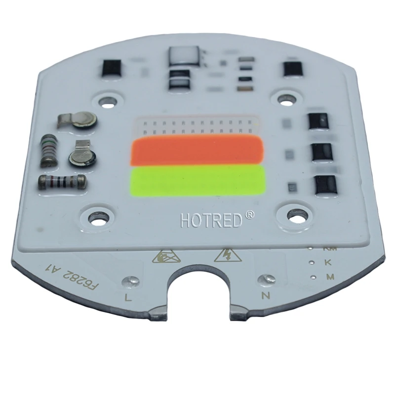 Светодиодный RGB чип COB цветной 30 Вт 220 В вход умный IC для DIY прожектор Точечный