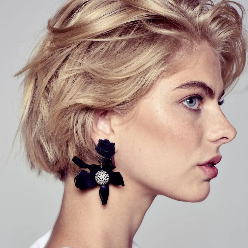 Бренд Dvacaman, модные серьги-гвоздики с большим цветком, женские богемные этнические массивные ювелирные украшения, очаровательные серьги, вечерние, подарок,, KK65