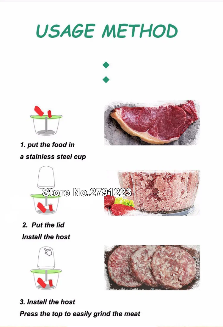 Высококачественная многофункциональная домашняя электрическая мясорубка вместо ручной мясорубки