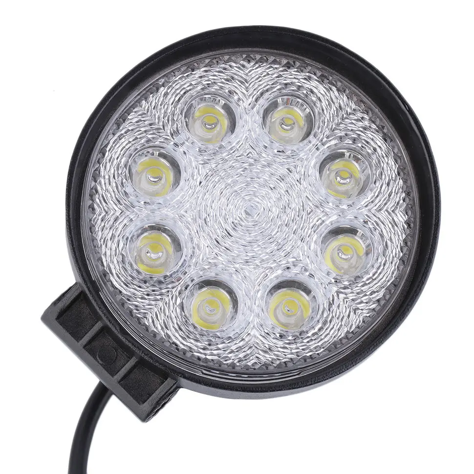 

5pcs 24W 8LED Round 12V Spot/Flood Beam Work Lamp Light For Offroads Trailer Boat