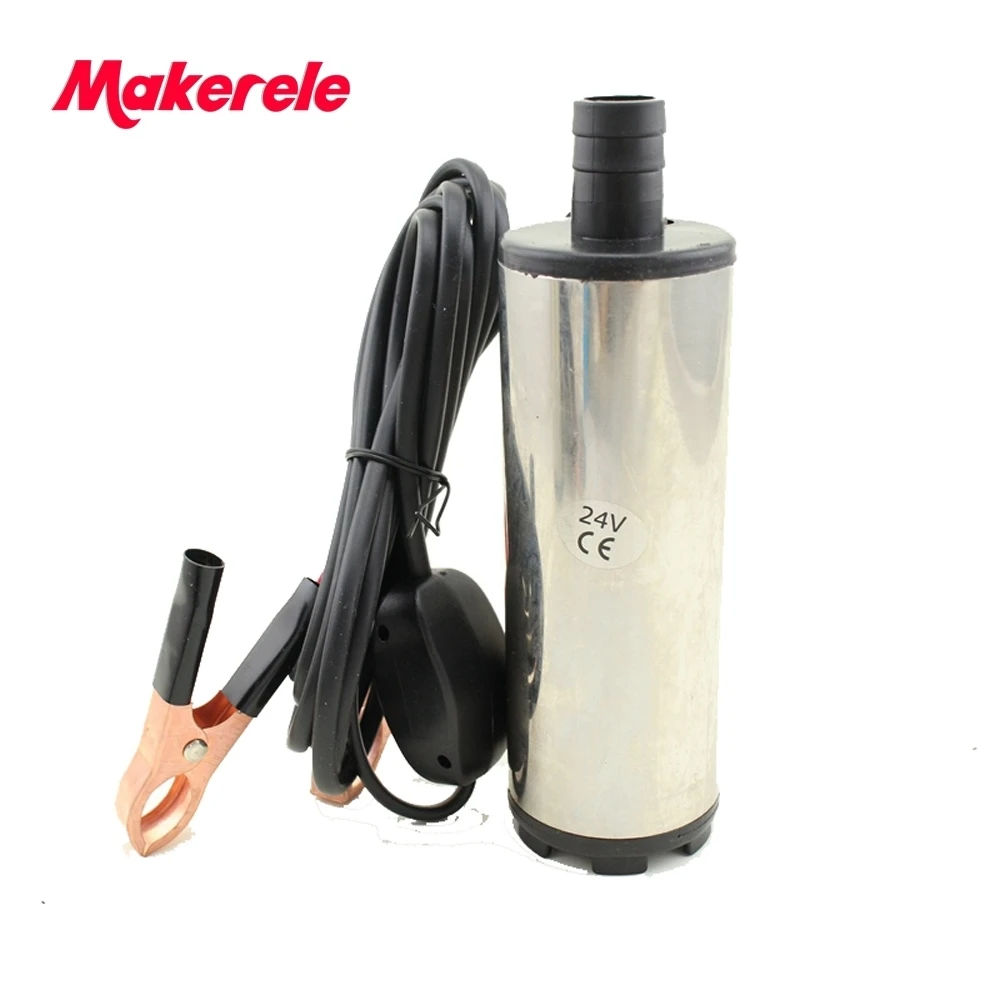 

Free shipping DC 12V Submersible Diesel Fuel Water Oil Pump Car Camping Portable 30L Per Minute