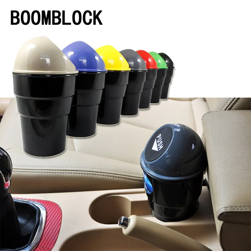 

BOOMBLOCK Car Interior Trash Garbage Box Organizer For Mercedes W204 W210 AMG Benz Bmw E36 E90 E60 Fiat 500 Volvo S80