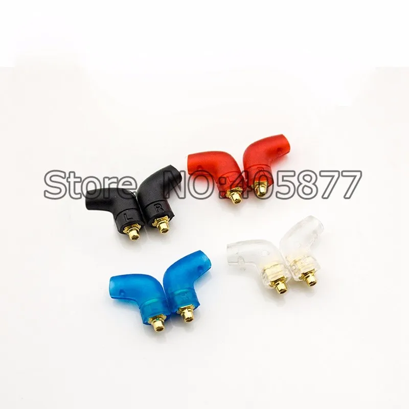 4 pairs L Shape Pin plug Jack for SE215 SE315 SE425 SE535 headphone DIY Connector