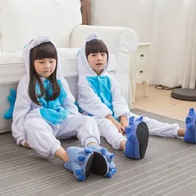 Детская Пижама с единорогом для мальчиков и девочек, комбинезон с аниме, пижама, комбинезон, детская одежда для сна с животными, косплей