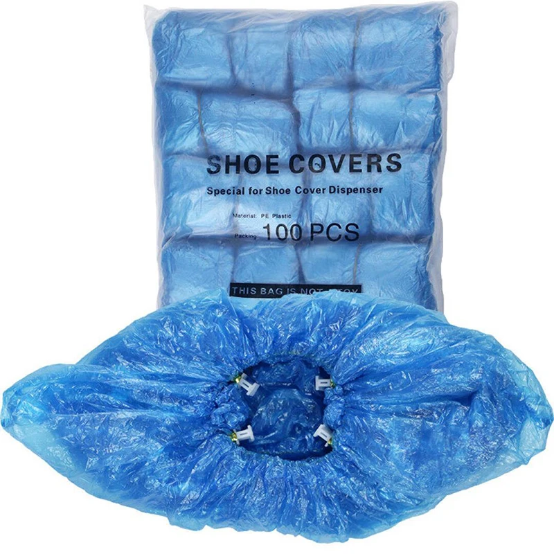  200 PCS PE Shoe Cover Machine Shoe Cover Blue Disposable Convenient And Comfortable Model House Hig