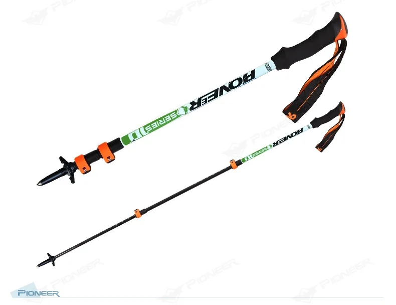 Ajudante para Caminhadas a pé Trekking de 62 Pack Canes Varas Pólos Cm-135 cm Ajustável Forte & Leve Alpenstocks Bom Subida 2-pc 9 Esporte e Lazer