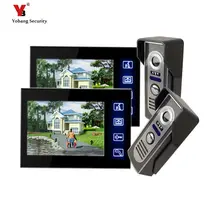 Yobang Security Freeship 7 inch Doorphone System Touch Pad Monitor & Camera Doorbell phone Home Video intercom System IR camera