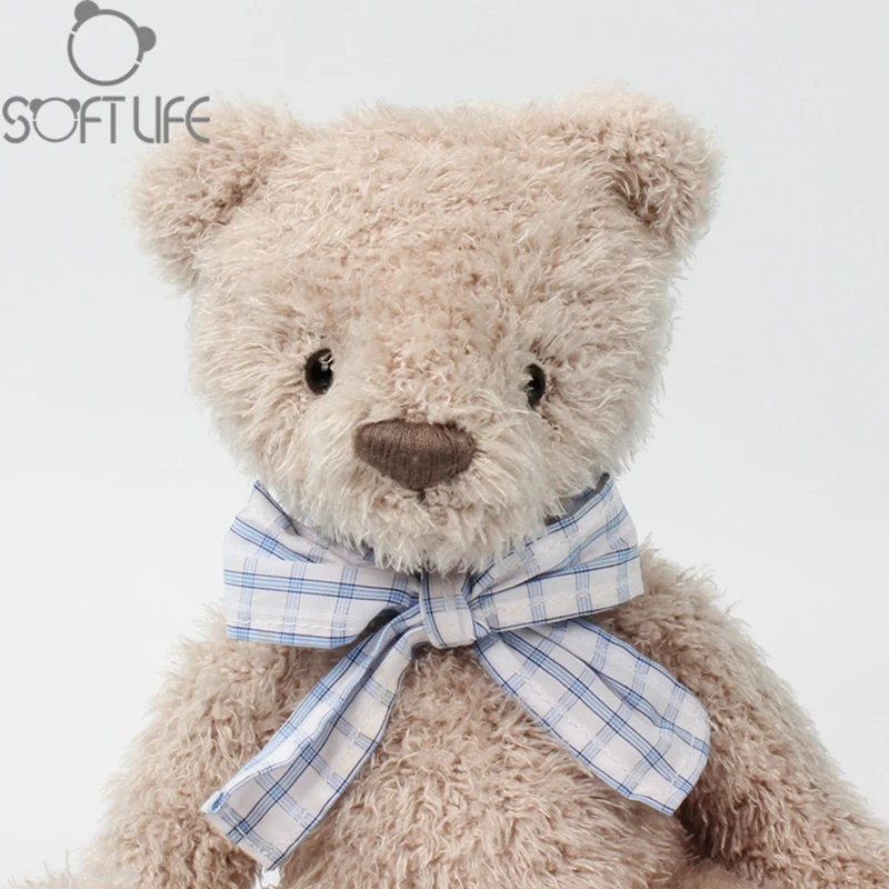 Kawaii Tie Teddy Bear Plush Doll Toys Stuffed Animals Sleep Bear Teddy Bear Soft Toy Sit Hight 25CM For Kids BirthdayXmas Gifts (3)