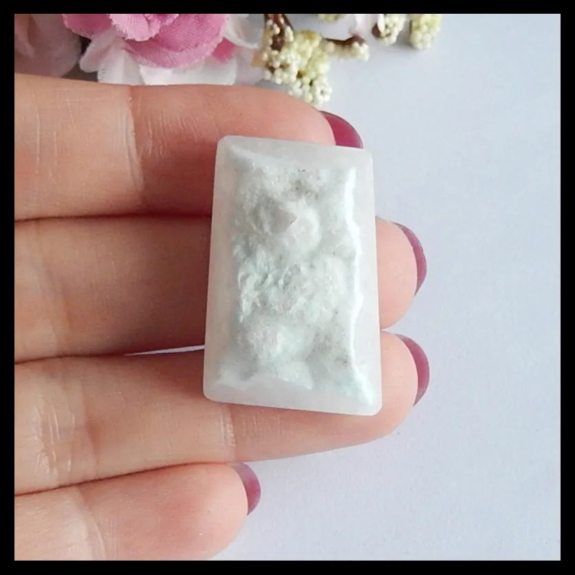 

New Design Natural Stone Drusy Hemimorphite Gemstone Pendant Cabochons,29x20x10mm,10.4g