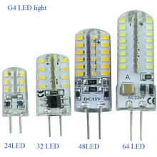 G4 led Bulb Lamp High Power SMD3014 3W 5W 6W 12V 220V Replace 10W 30W halogen lamp 360Beam Angle LED lamp