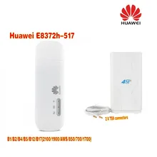 Unlocked Huawei E8372 150Mbps Modem E8372h-517 4G Wifi router 4G LTE Wifi Modem plus 49dbi 4g antenna