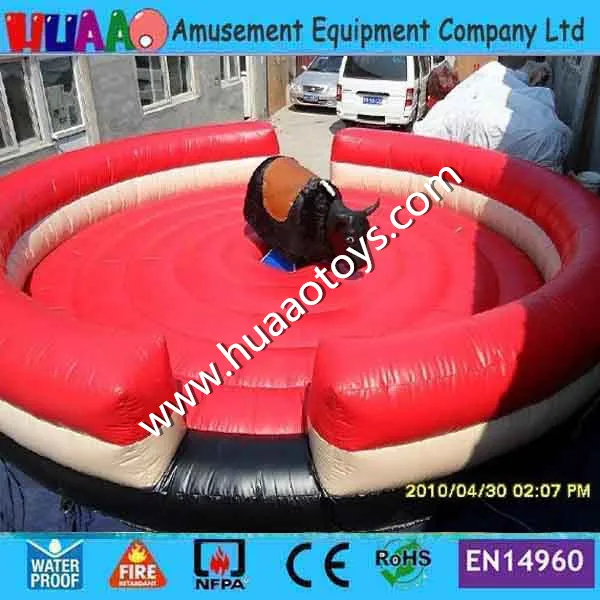 

Free shipping inflatable mechanical bull mat/mattress ( with blower but without bull)