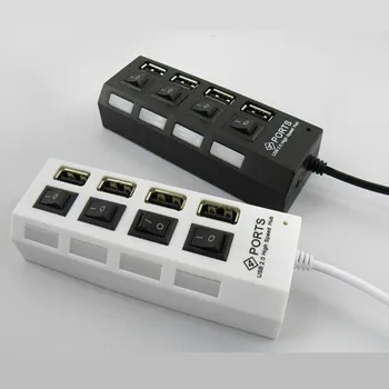 

10pcs/lot 4 Ports USB for USB extension interface USB line HUB yituo four For iphone Mobile Phones PC Bluetooth Speakers