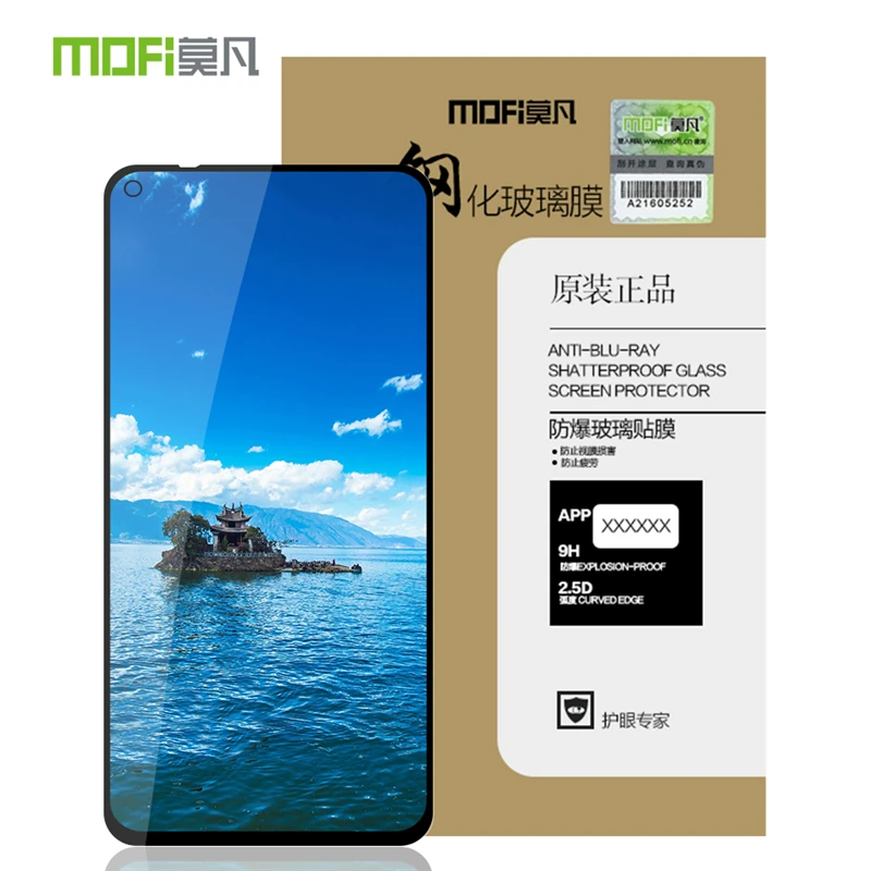 

MOFI For Honor 20 Tempered Glass 9H 2.5D Screen Protector Full Covered For Huawei Honor 20 Protective Glass Film LCD Guard