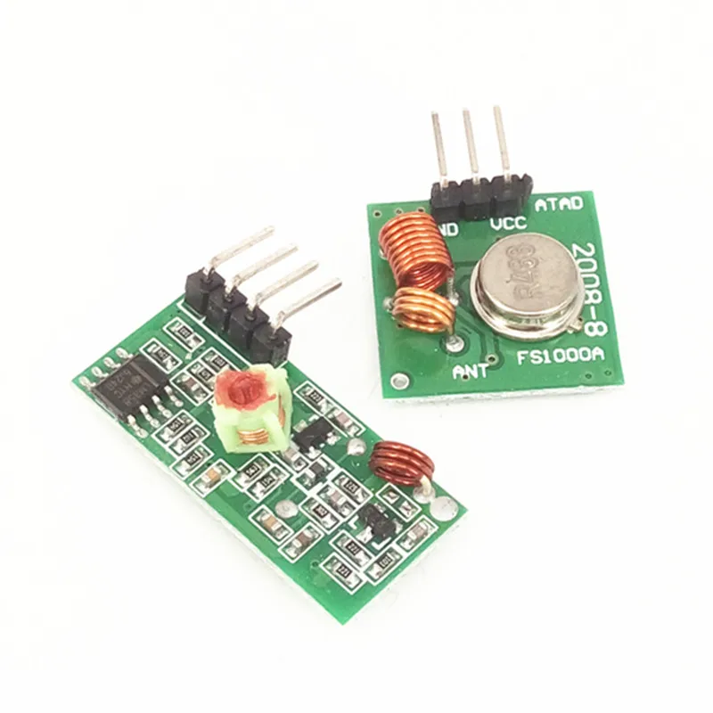 5pcs/lot 433MHZ super regeneration module wireless transmitter module burglar alarm transmitter receiver 1 pairs.
