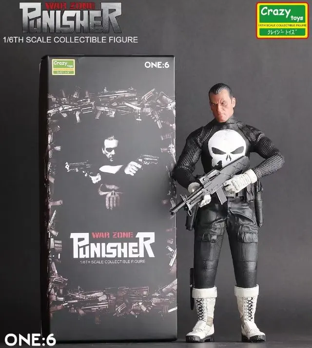 Игрушки сумасшедшие 1:6 Военная зона Каратель ПВХ экшн Коллекционная Фигурка