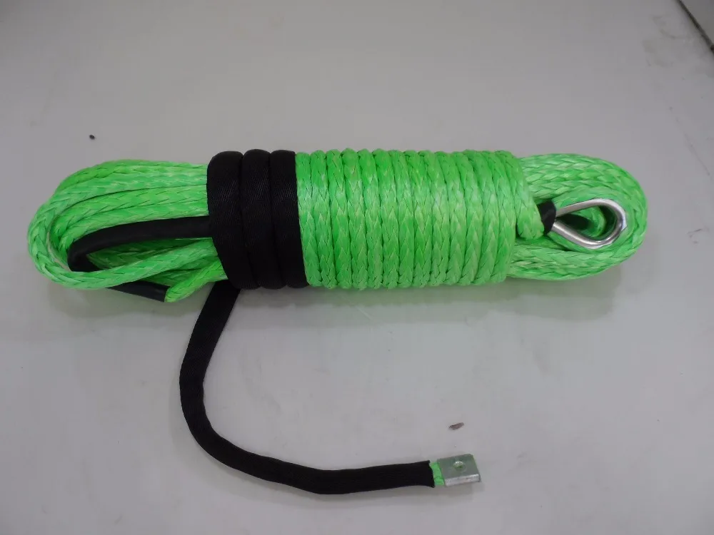 الأخضر 11 ملليمتر * 30 متر الاصطناعية ونش حبل ، atv ونش كابل ، ونش حبل 11 ملليمتر ، ونش الخط