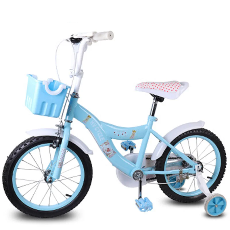 Perfect New 5-8 Year Old Boys And Girls Cycling 16-Inch Light Blue Outdoor Sports Children Pedaling Bicycle 3