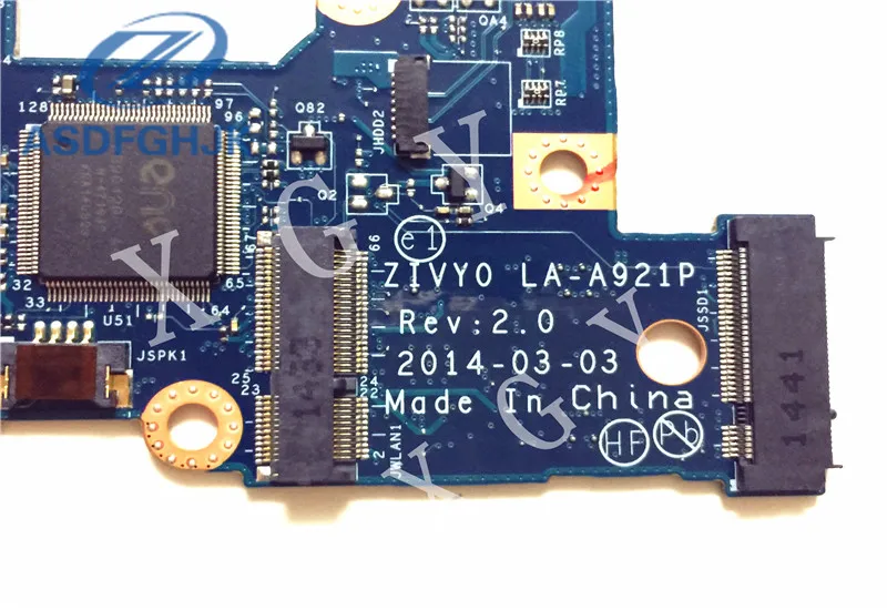 Материнская плата ZIVY0 LA A921P для Lenovo Yoga 2 13 материнская ноутбука ПК/Системная 3 дюйма
