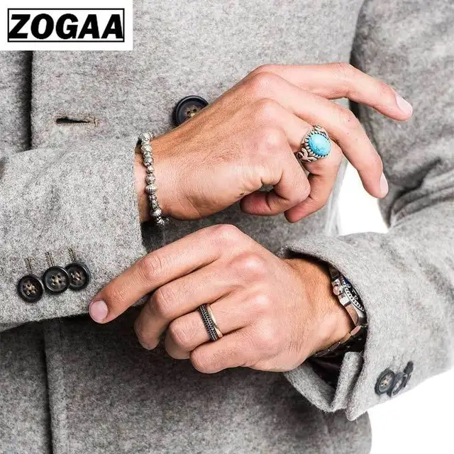 ZOGAA 2021 Mens Trench Coat Jacket Autumn Mens Overcoats Casual Solid Color Woolen Trench Coat for Men Clothing long coat men 6
