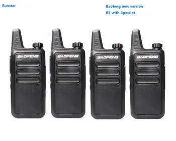 

4pcs Baofeng R5 Mini Wiress Walkie Talkie Handheld Two Way Radio station Communicator ham radio Transceiver Talkie Walkie BF-R5