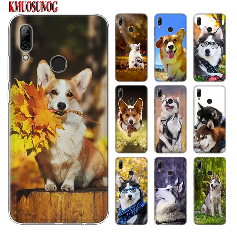 

Silicone Phone Case Cute dog Wacky Husky for Huawei Y5 Y6 Y7 Y9 Mate 20 10 Lite Pro 2019 2018 2017 Nova 3 3i 4 Cover