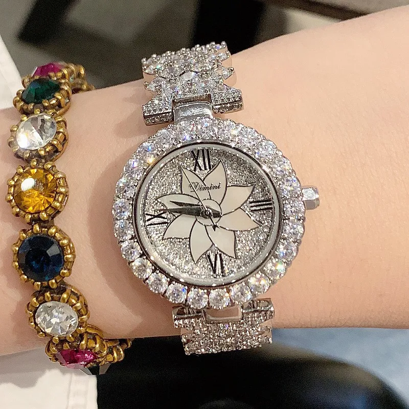 2019 Super Women Watches Fashion Elegant Silver Ladies Watch Women Diamond Crystal Quartz Dress Watches reloj mujer montre femme|Women's Watches| - AliExpress