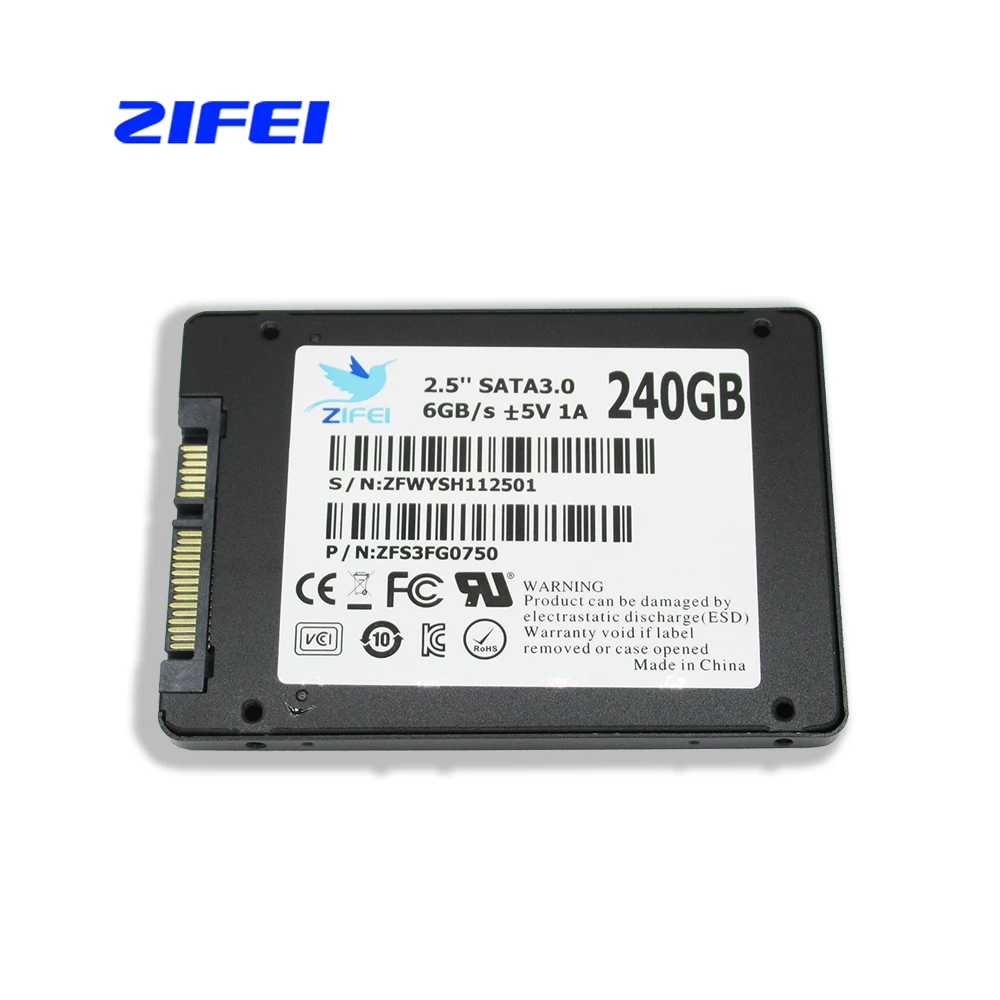 

ZIFEI A400 SSD 240GB Internal Solid State Drive 2.5 inch SATAII SATAIII HDD Hard Disk HD pc Laptop Desktop 512GB 480GB 256GB