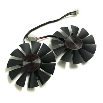 

2pcs/lot STRIX R9 370 RX460 graphics card fan VGA cooler fans for ASUS GTX760 GTX1050Ti EX-GTX 1050Ti-4G Video card cooling