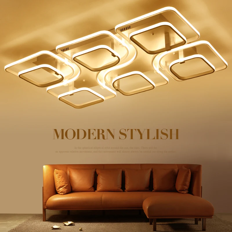 

Super-thin Circel Rings Modern led ceiling chandelier lamp living room bedroom modern led ceiling chandelier lights SF100