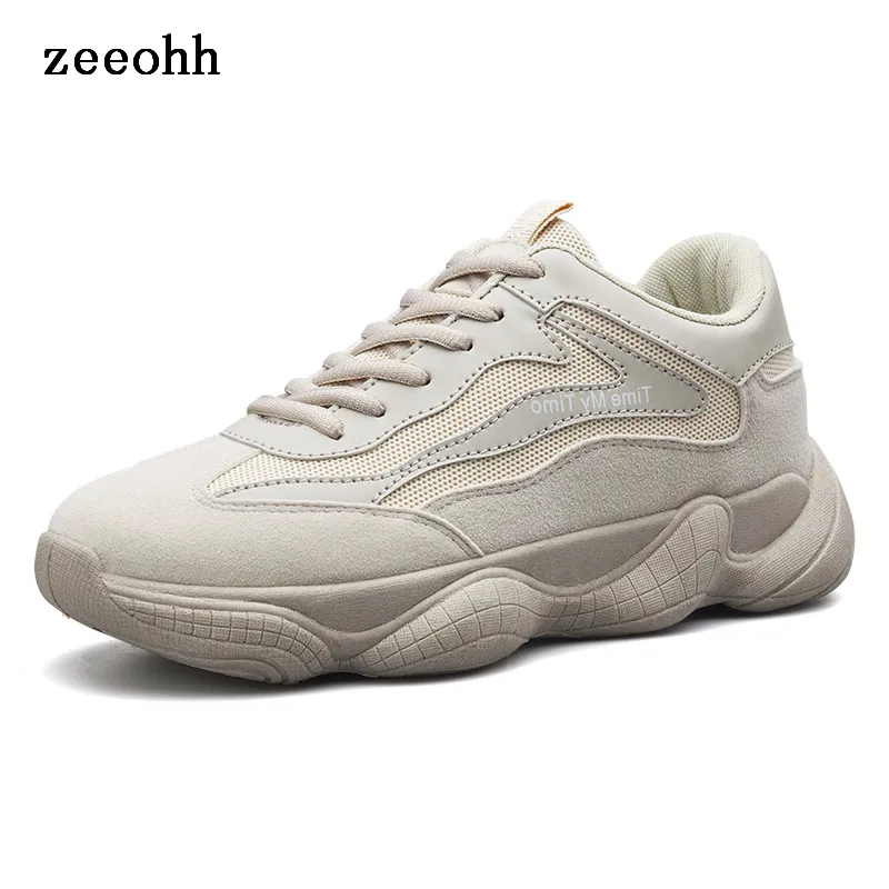 

zeeohh 2019 Autumn New Ulzzang Shoes Men's Sports Shoes Chic Retro Trend Platform Sneaker Breathable Soft Soles Running Shoes