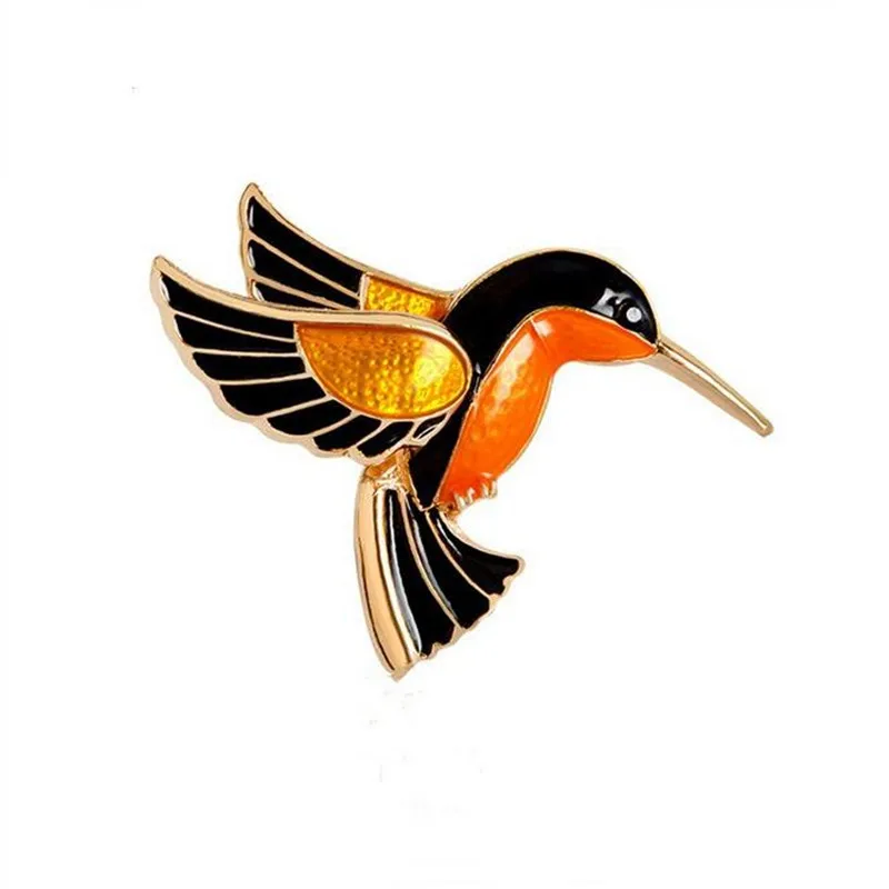 

1PCS Metal Cute Bird Brooch with Pin Icon Badge with Pin Backpack Decoration Safety For Clothes Badges