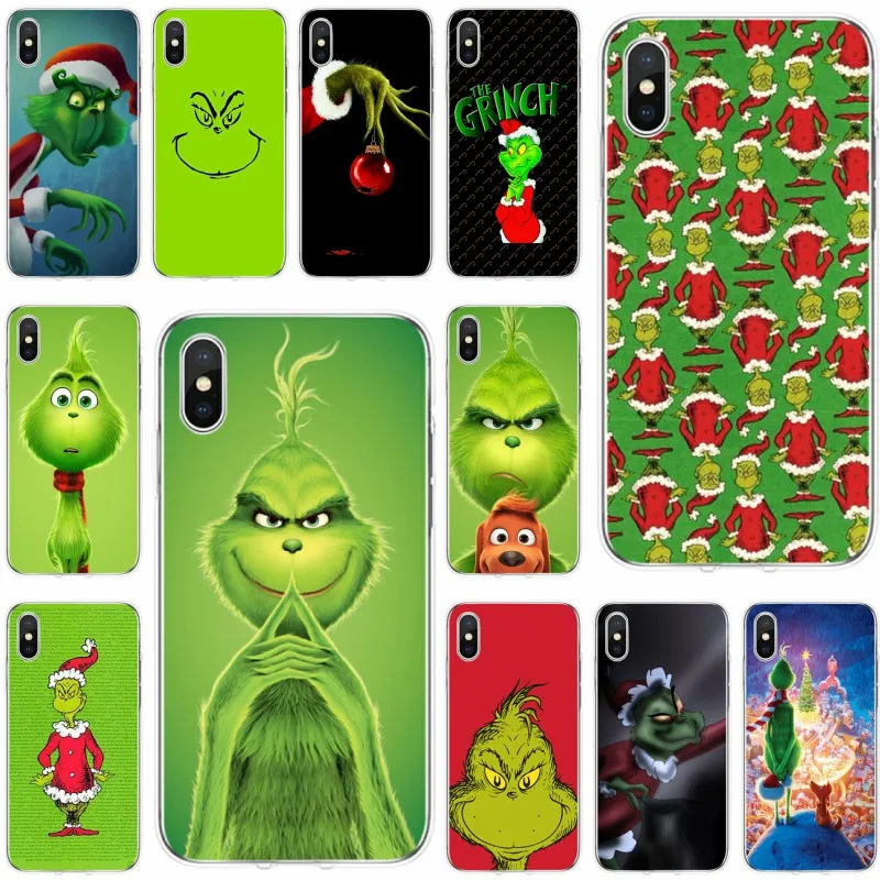

How the Green ofMonster Grinch Stole Christmas Phone Case For iPhone X XR XS MAX 8 7 6S Soft Silicone For iPhone 8 7 6 Plus Case