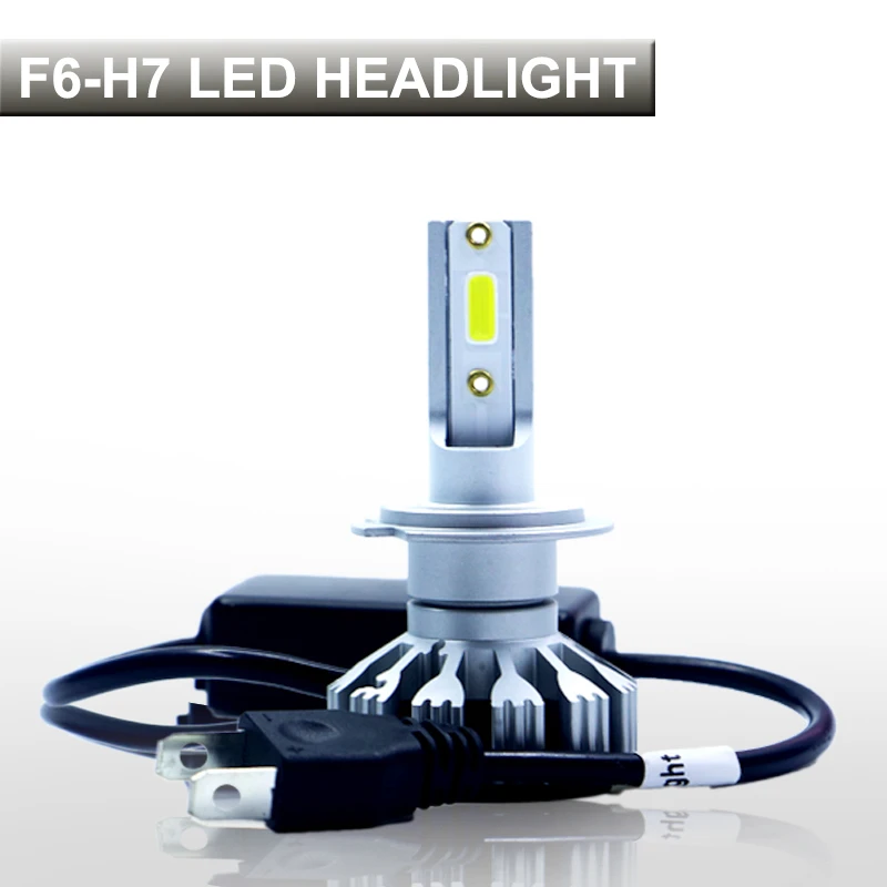 PAMPSEE Супер Мини Размер 12 V H1 Led H7 H4 H11 автомобильные лампы для передних фар 10000LM Авто 9005 HB3 9006 HB4 SMD чип автомобилей фары F6