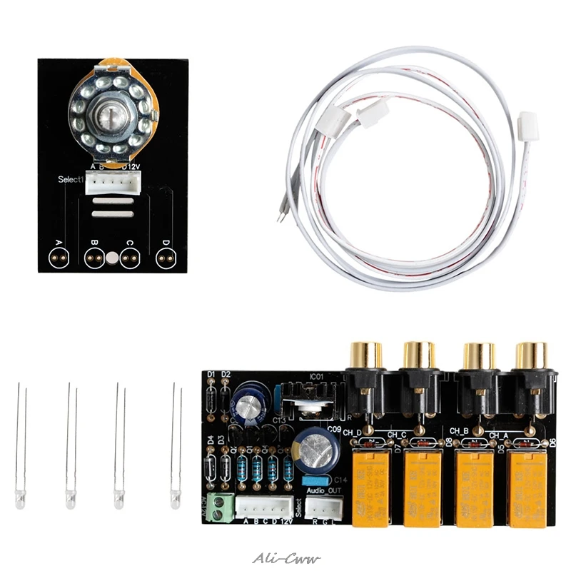 

Audio Input Signal Selector Relay Board/Signal Switching Amplifier Board + RCA