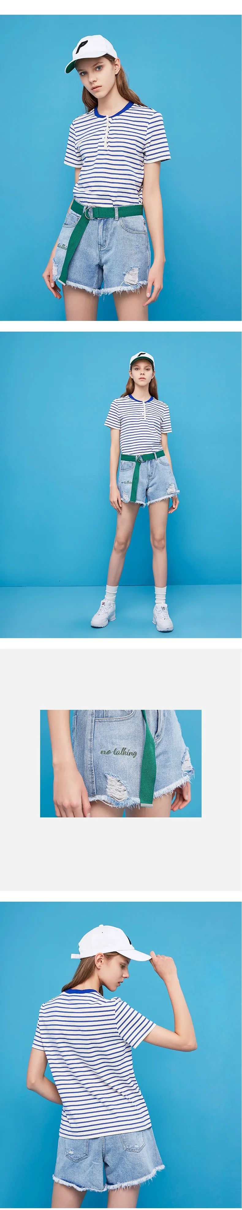 Toyouth Лето Ins отверстие Джинсовые шорты женские корейские Высокая Талия Тонкий Свободные Соблазнительные шорты