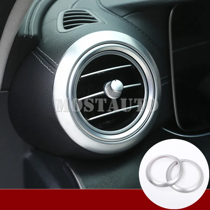 

For Benz E Class W213 S213 Interior Dashboard Air Vent Outlet Trim Cover 2017-2018 2pcs